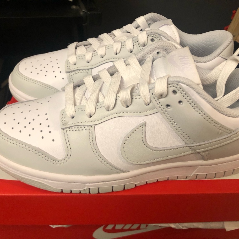 Brand New - White/Photon Dust Nike Dunk Low with box Women's 6
